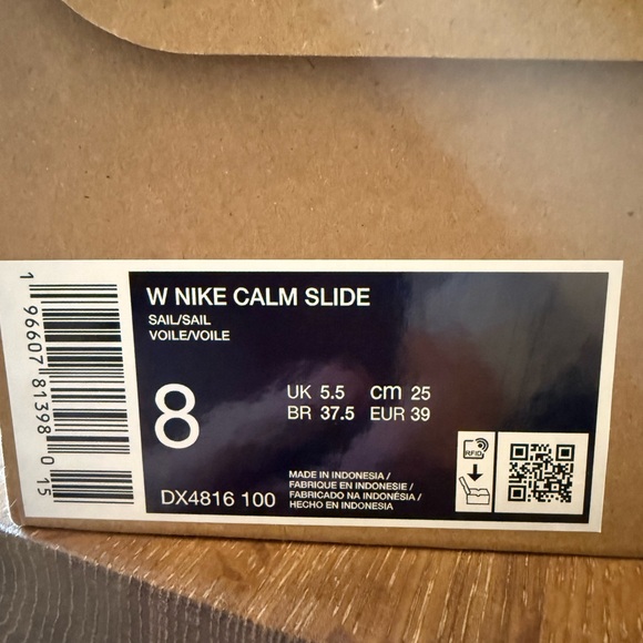 New w/box Nike Calm Sandals Women’s size 8 - Picture 5 of 11